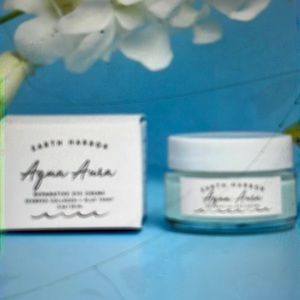 Earth Harbor Aqua Aura Repairative eye cream seaweed collagen + blue Tansy
